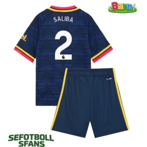 Arsenal William Saliba #2 Bortaställ Barn 2026-27 Kortärmad (+ Korta byxor)